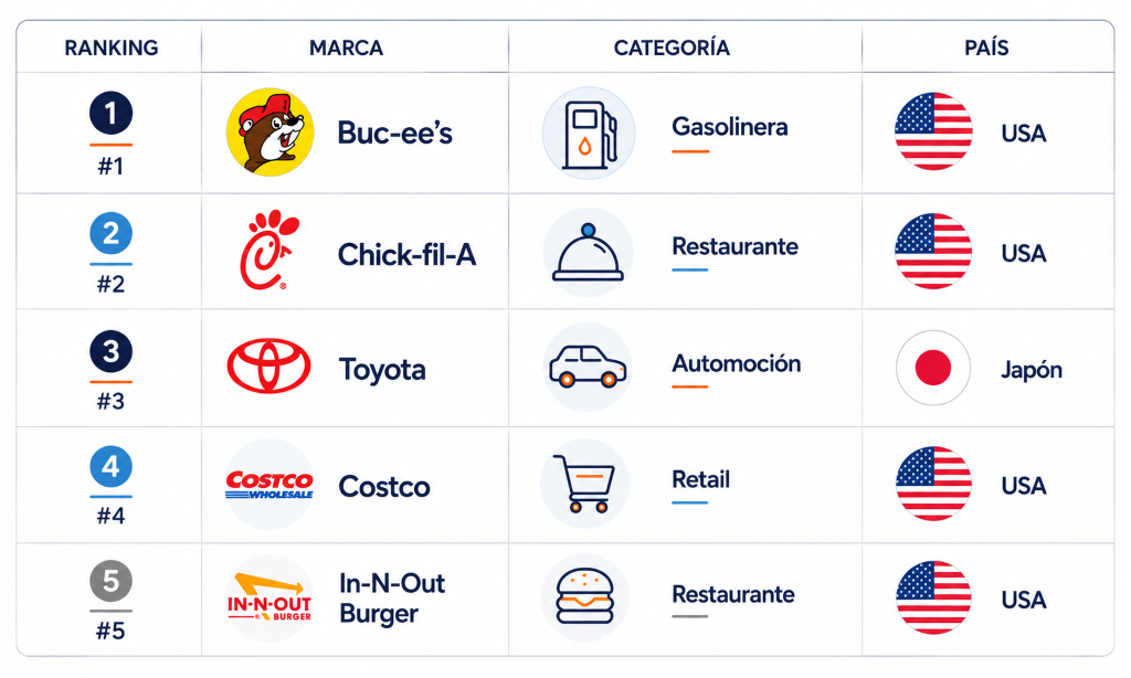 Top 5 Customer Experince All Stars de Forbes