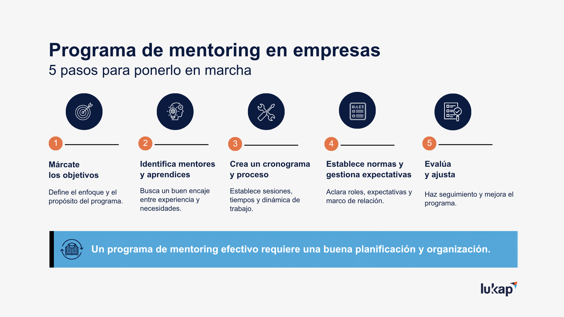infografía sobre mentoring