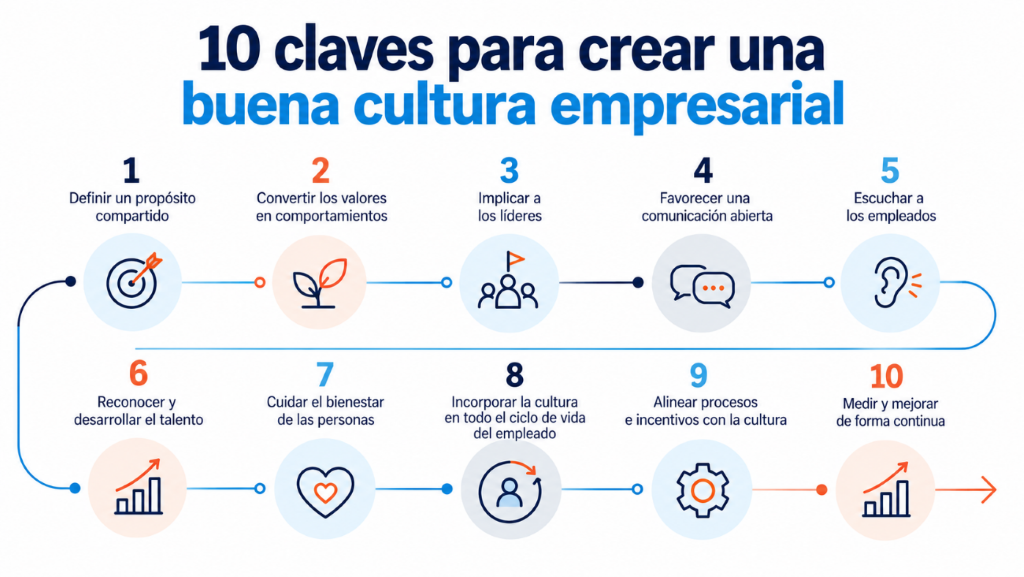 10 claves para crear una buena cultura empresarial